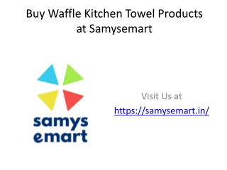 Buy Waffle Kitchen Towel 6 pack Green at samysemart