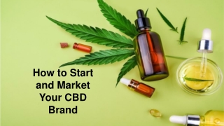 How to Start and Market Your CBD Brand