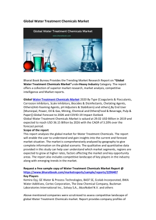 Global Water Treatment Chemicals Market