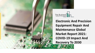 Electronic and Precision Equipment Repair and Maintenance Market 2021: Global Growth, Trends And Forecast