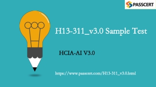 2021 HCIA-AI V3.0 H13-311_v3.0 Training Materials