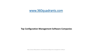 Top Configuration Management Software Companies