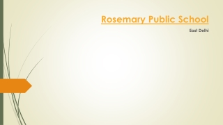 Rosemary public school
