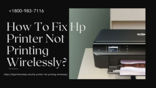 Hp Printer Not Printing Wirelessly 1-8009837116 Why Hp Printer Not Printing