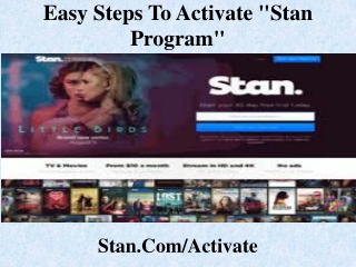 Easy Steps To Activate "Stan Program"
