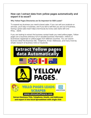 yellow pages scraper