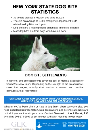 New York State Dog Bite Statistics & Settement