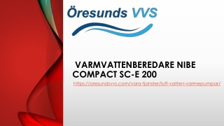 Varmvattenberedare Nibe Compact SC-E 200