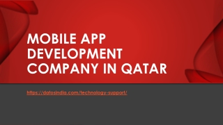 Mobile App development company in Qatar
