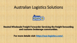 Australian Logistics Solutions