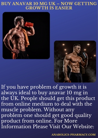 Buy Anavar 10 Mg UK – Now Getting Growth Is Easier