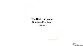 The Best Hurricane Shutters For Your Home