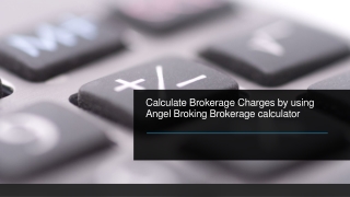 Angel Broking Brokerage Calculator