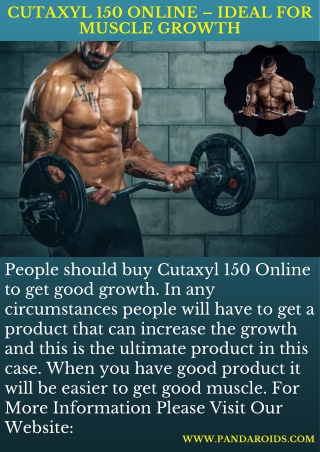 Cutaxyl 150 Online – Ideal For Muscle Growth