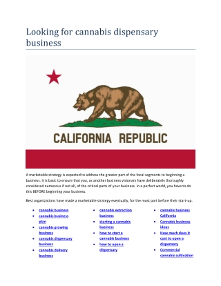 cannabis business pro forma