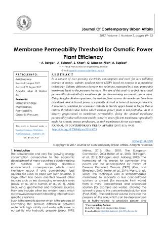 Membrane Permeability Threshold for Osmotic Power Plant Efficiency