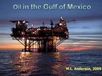 Oil in the Gulf of Mexico