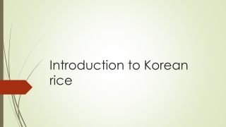 Introduction to Korean rice | Kim'C market