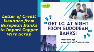 Letter of Credit Issuance – Get LC from Bank