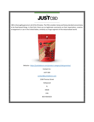 CBD Gummies for Pain | Justcbdstore.com