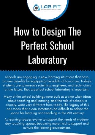 Best School Laboratory Solution - LabFit