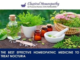 The Best Effective Homeopathic Medicine to Treat Nocturia