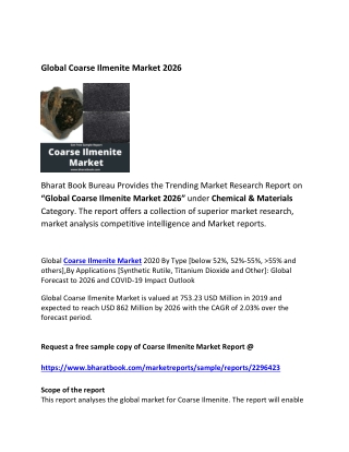 Global Coarse Ilmenite Market Research Report 2026