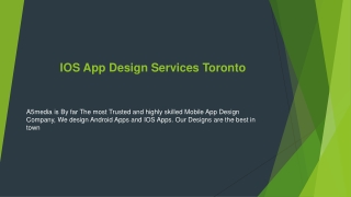 ios app design services toronto