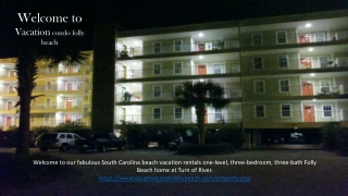 Vacation Condo Folly Beach | South Carolina beach Vacation Rentals