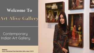Delhi Art Gallery: Indian Abstract Painting At Art Alive Gallery
