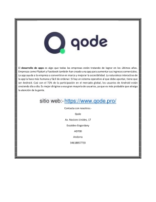 Mejor desarrollador de aplicaciones móviles | Servicios de desarrollo de aplicaciones móviles | Qode