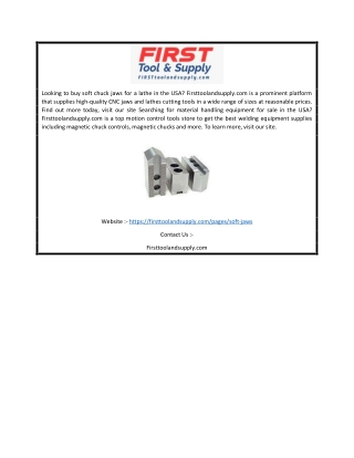 Online CNC Jaws Suppliers in USA | Firsttoolandsupply.com