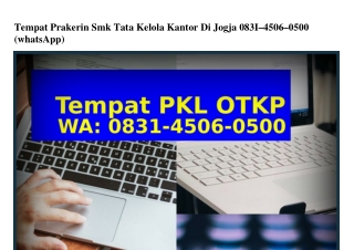 Tempat Prakerin Smk Tata Kelola Kantor Di Jogja 0831–4506–0500{WhatsApp}