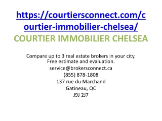 COURTIER IMMOBILIER CHELSEA