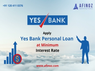 Apply Yes Bank Personal Loan at Minimum Interest Rate