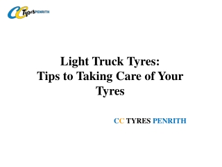 How do you take care of Tyres?