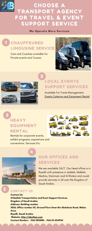 Choose a Transport Agency for Travel & Event Support Service