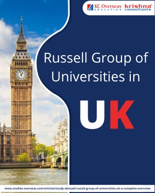 Why Study at Russell Group Universities and How?