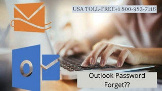 Ways to recover Outlook Password. Dial 1 8009837116 now