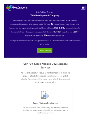 Top Web Development Company in India | Web Development Services