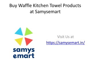Buy Waffle Kitchen Towel 4 pack Black at samysemart