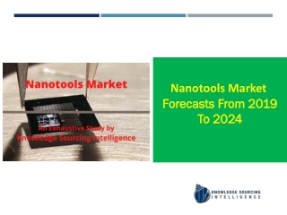 Nanotools Market to grow at a CAGR of  11.97% (2019-2024)