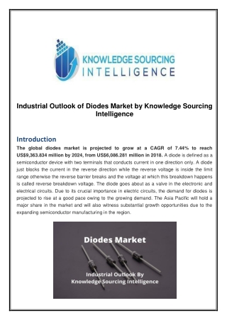 Industrial Outlook of Diodes Market