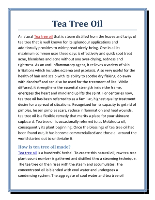 Tea Tree Aroma Oil