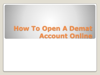 How to Open Demat Account - reliancesmartmoney.com