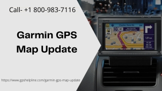 Want to Update Garmin GPS? Just Dial 1 8009837116