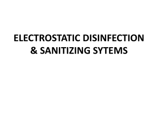 BEST ELECTROSTATIC DISINFECTION & SANITIZING SYSTEM