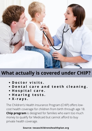 What actually is covered under CHIP ?