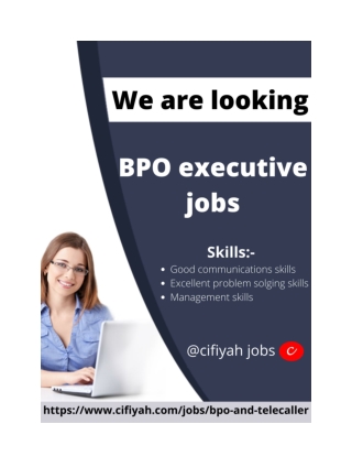 BPO executive jobs for fresher in Bhubaneswar