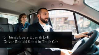 6 Things Every Uber & Lyft Driver Should Keep In Their Car